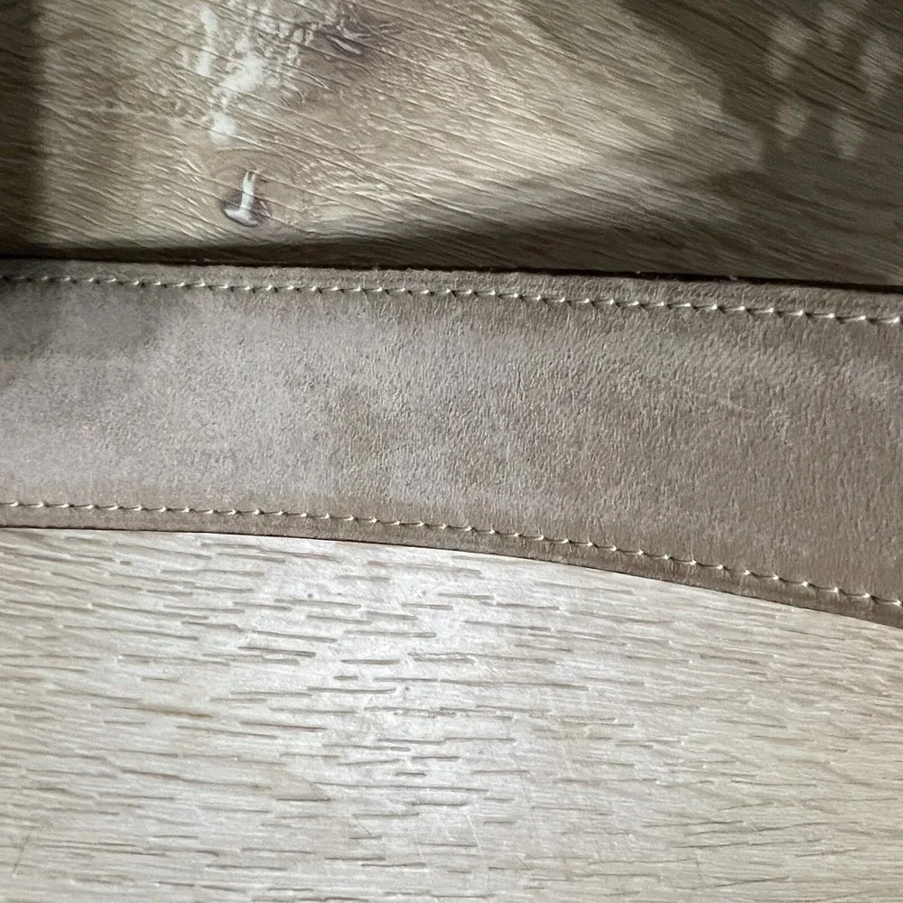 Martin Dingman Belt Mens 43 Tan Genuine Leather Made By Hand Quality Preppy Clas